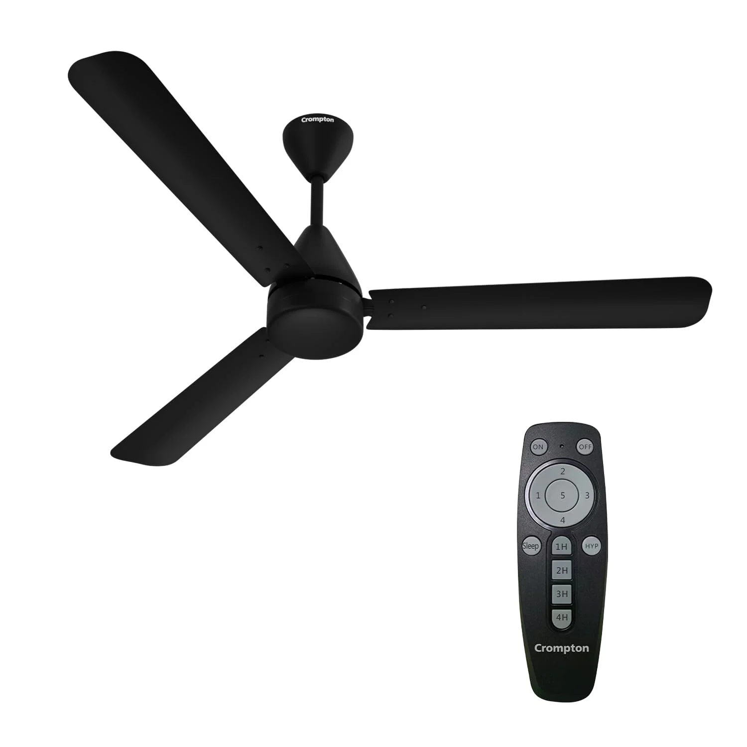Crompton Energion Hyperjet 1200mm BLDC Ceiling Fan – Matte Black