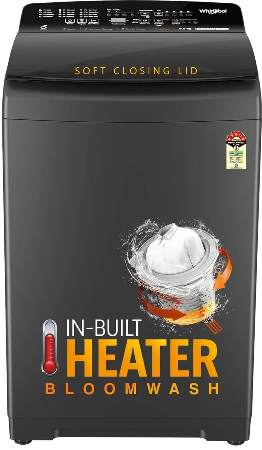 Whirlpool MAGIC CLEAN PRO BW H 9 KG Mn GREY 10YMW 9 kg 5 Star Fully Automatic Top Load Washing Machine